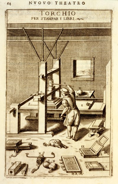 Letterpress for Printing Books by Vittorio Zonca